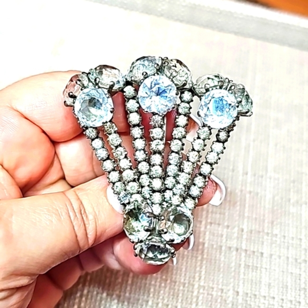 Family Estate Rhinestone Brooch